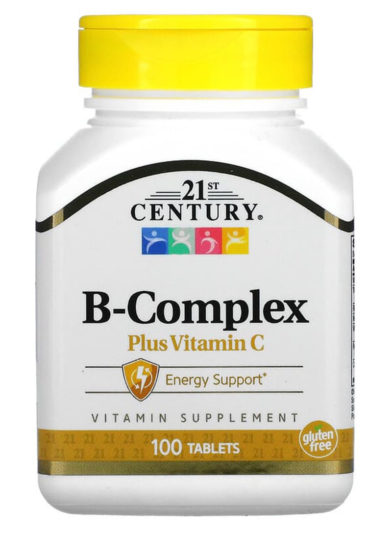 21st Century B Complex Plus With Vitamin C - 100 Tablets - Image 1